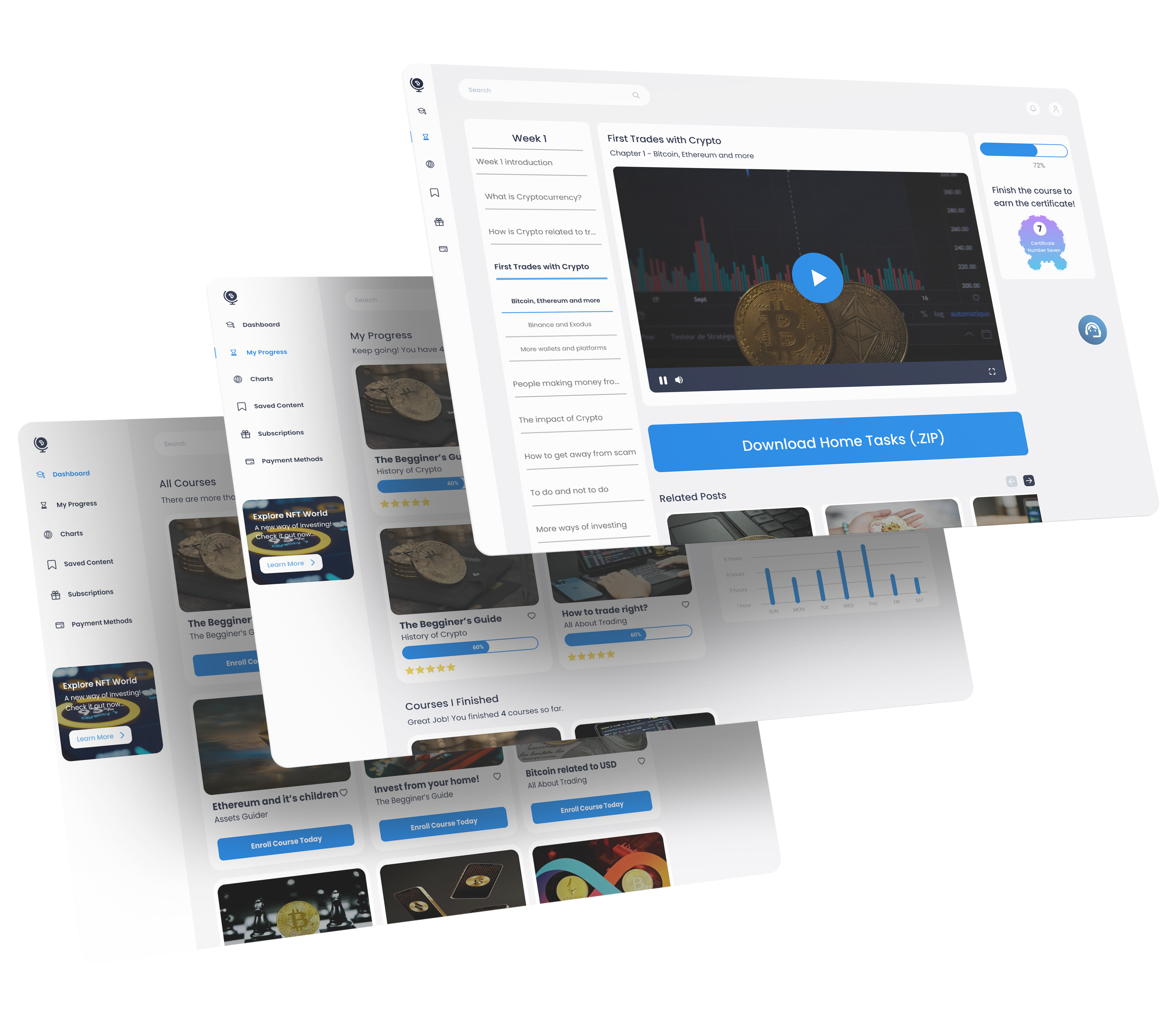 Product design mockup showing results